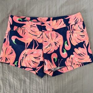 Lilly Pulitzer Pink Flamingo Shorts - 4” Ellie shorts resort Gimme Some Leg